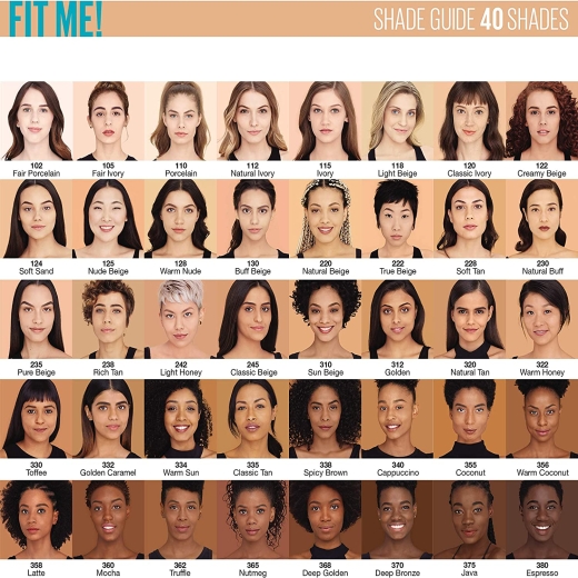 كريم اساس فيت مي مات اند بورليس للتحكم في البشرة الدهنية مع حماية من الشمس 22 درجة 220 - من ميبيلين