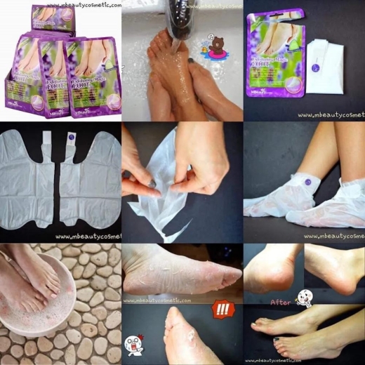 جوارب القدم السحرية لتقشير القدمين باللافندر - من ام بيوتي