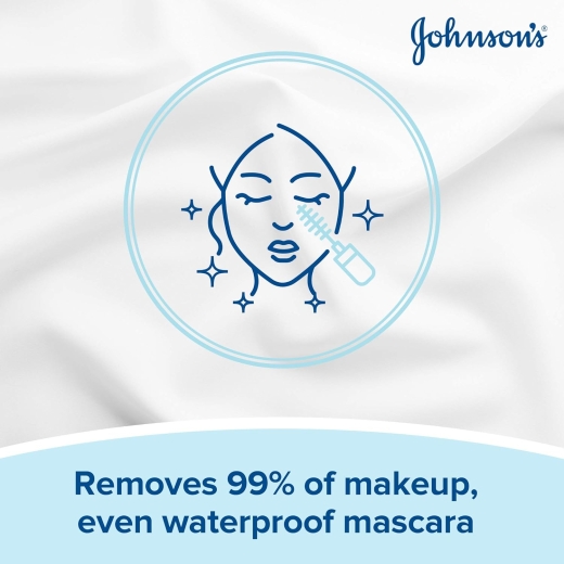 مزيل مكياج مناديل للبشرة الجافة - من جونسون