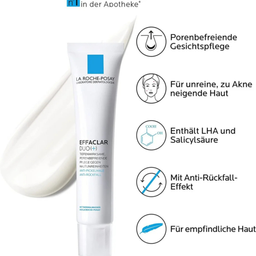 ايفاكلار ديو+جل كريم مكافح للشوائب البشرة - من لاروش بوزية