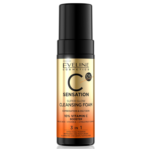 غسول رغوي لتنظيف الوجه بفيتامين سي سينسيشن 1x3 - من ايفلين