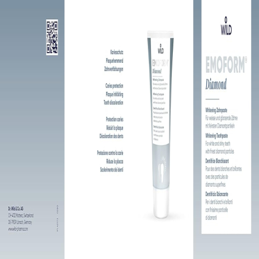 معجون اسنان مبيض للاسنان البيضاء واللامعة مع جزيئات الماس فائقة النعومة- من  ايموفورم