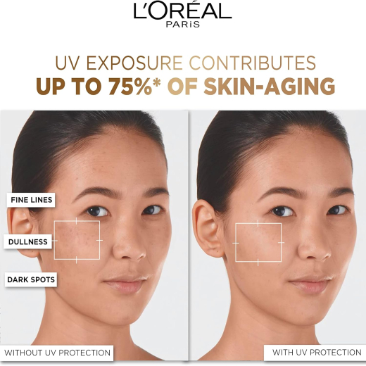 واقي شمس سائل 50+  غير مرئي حماية عاليه - من لوريال