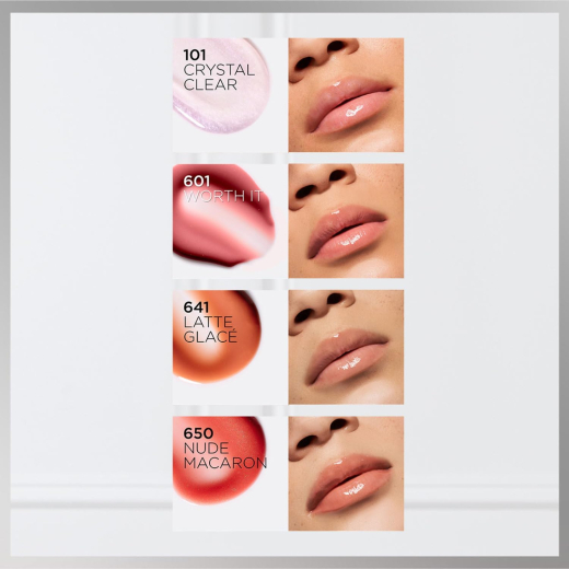 قلوس ملمع للشفاه بلامب امبيشن غني بحمض الهيالورونيك درجة 601- من لوريال