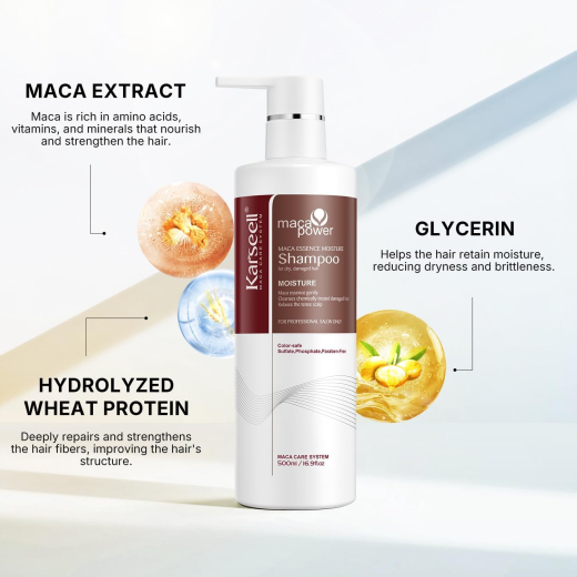 شامبو بخلاصة الماكا للشعر الجاف والتالف- من كارسيل