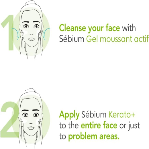 كريم جل سيبيوم كيراتو بلس مضاد للعيوب - من بيوديرما