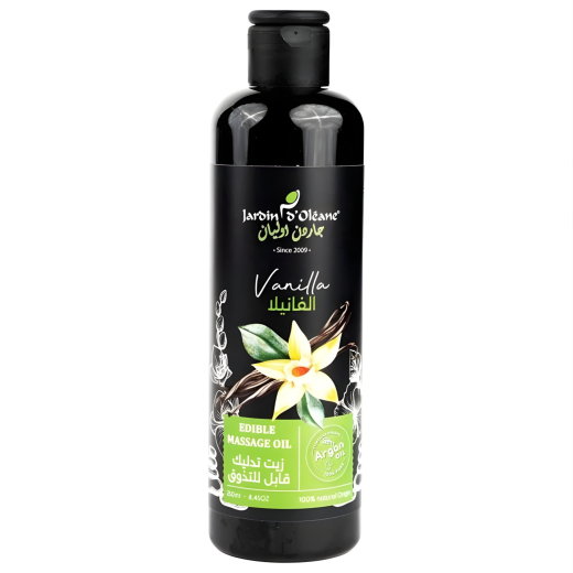 زيت تدليك قابل للتذوق بالفانيلا 250 مل - من جاردن اوليان