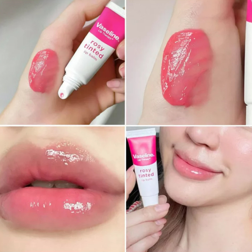 مرطب شفاة روزي بلون بينك هادي- من فازلين