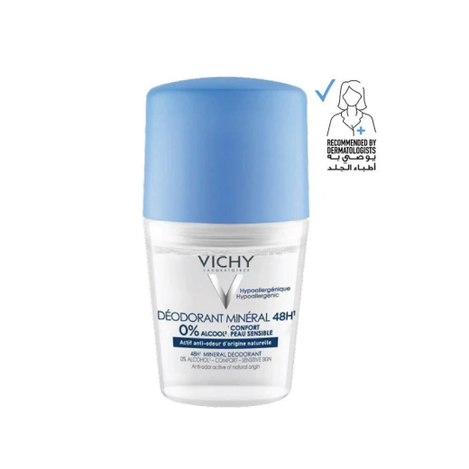 مزيل عرق رول شفاف معدني بدون ألمنيوم ٤٨ ساعة - من فيشي